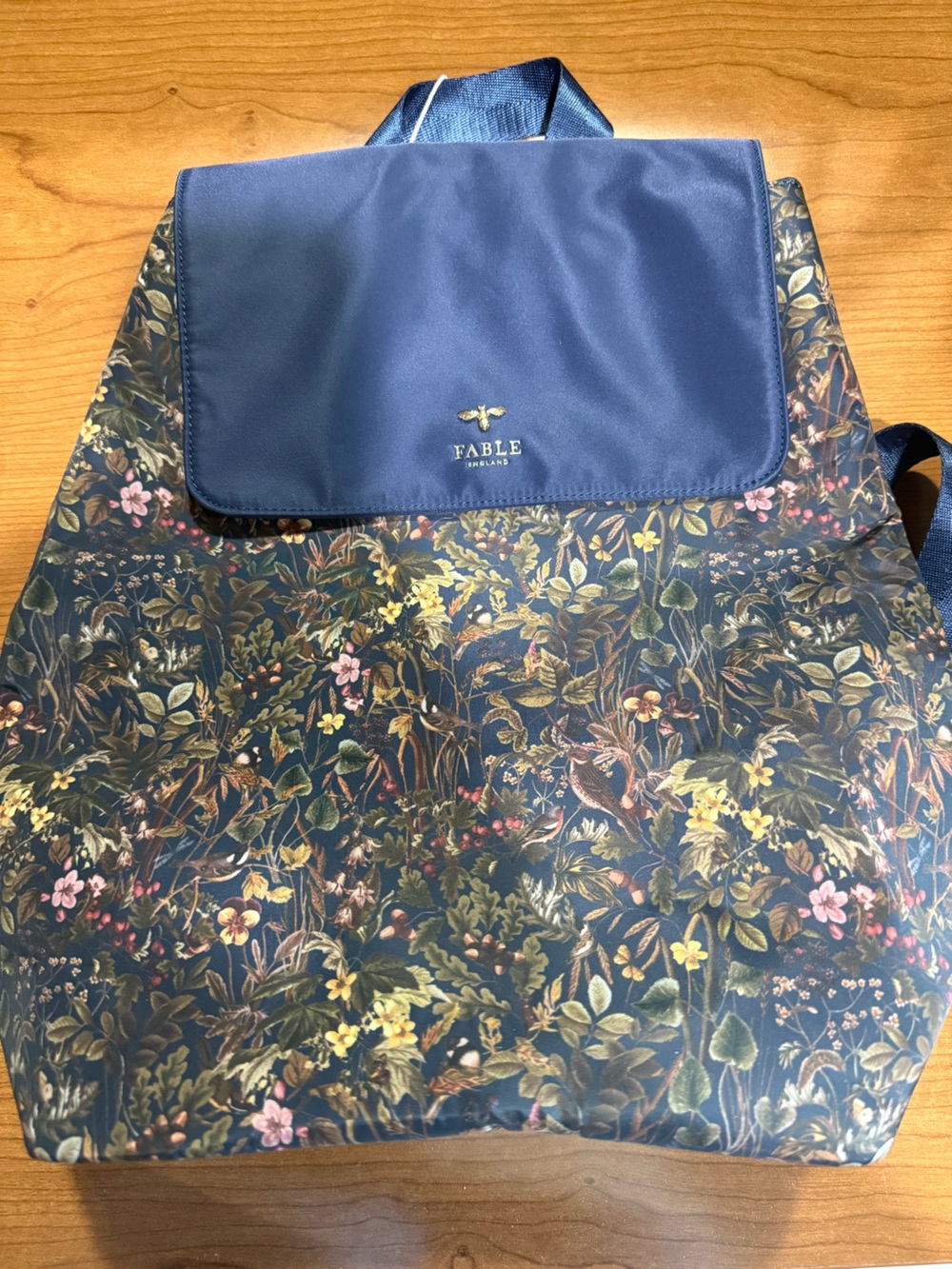 Fable Navy Floral Backpack